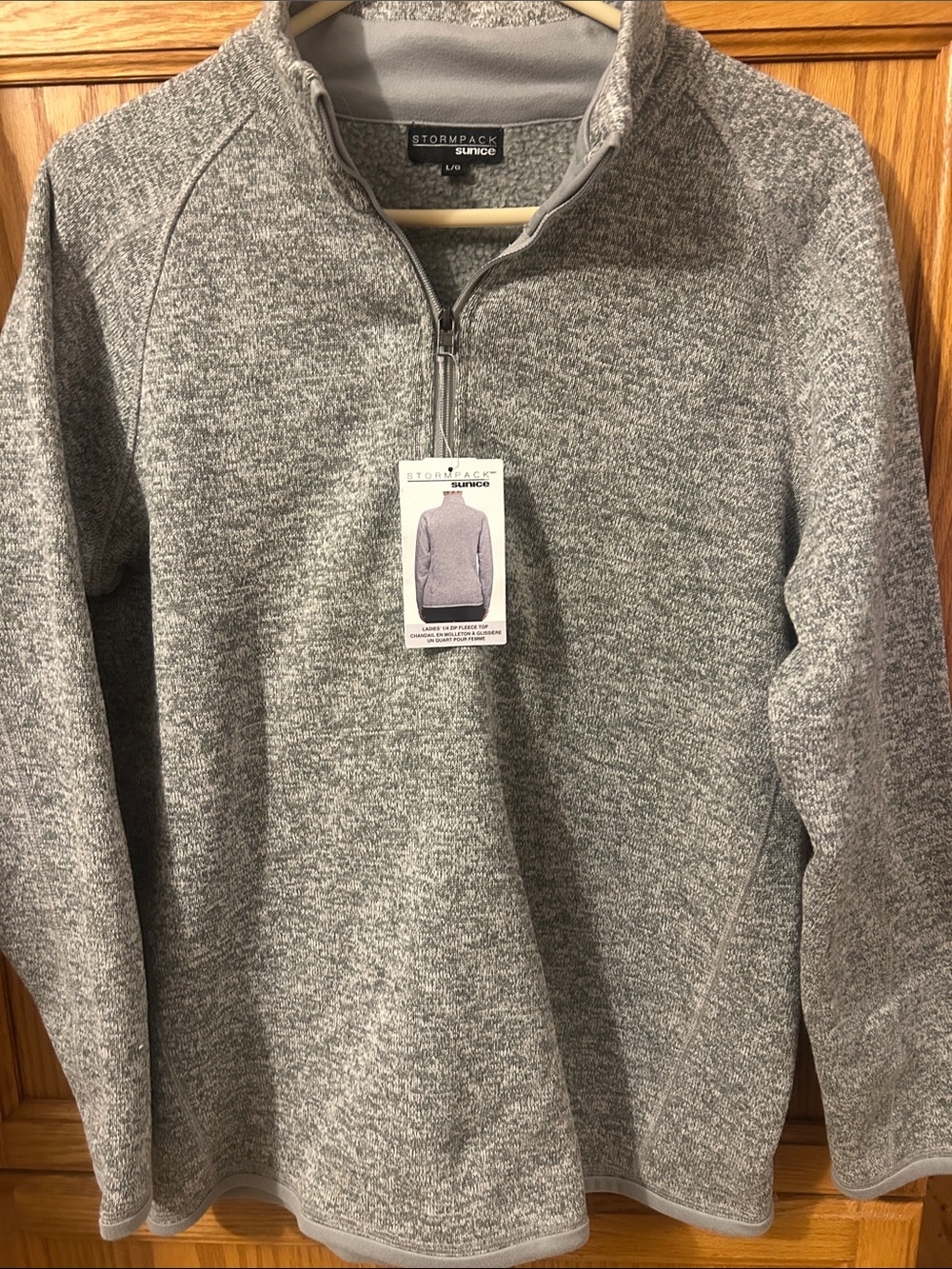Women’s Heather Gray Half-Zip Pullover